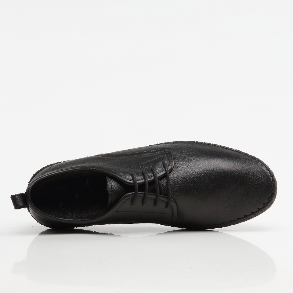resm Hakiki Deri Siyah Erkek Günlük Ayakkabı