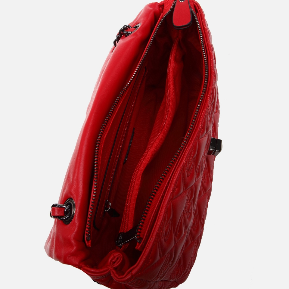 resm Hakiki Deri Kırmızı Kadın Mini (Çapraz) Çanta
