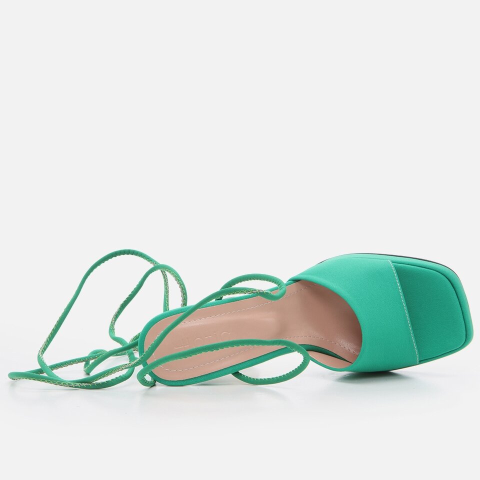 resm  Yeşil Kadın Topuklu Sandalet