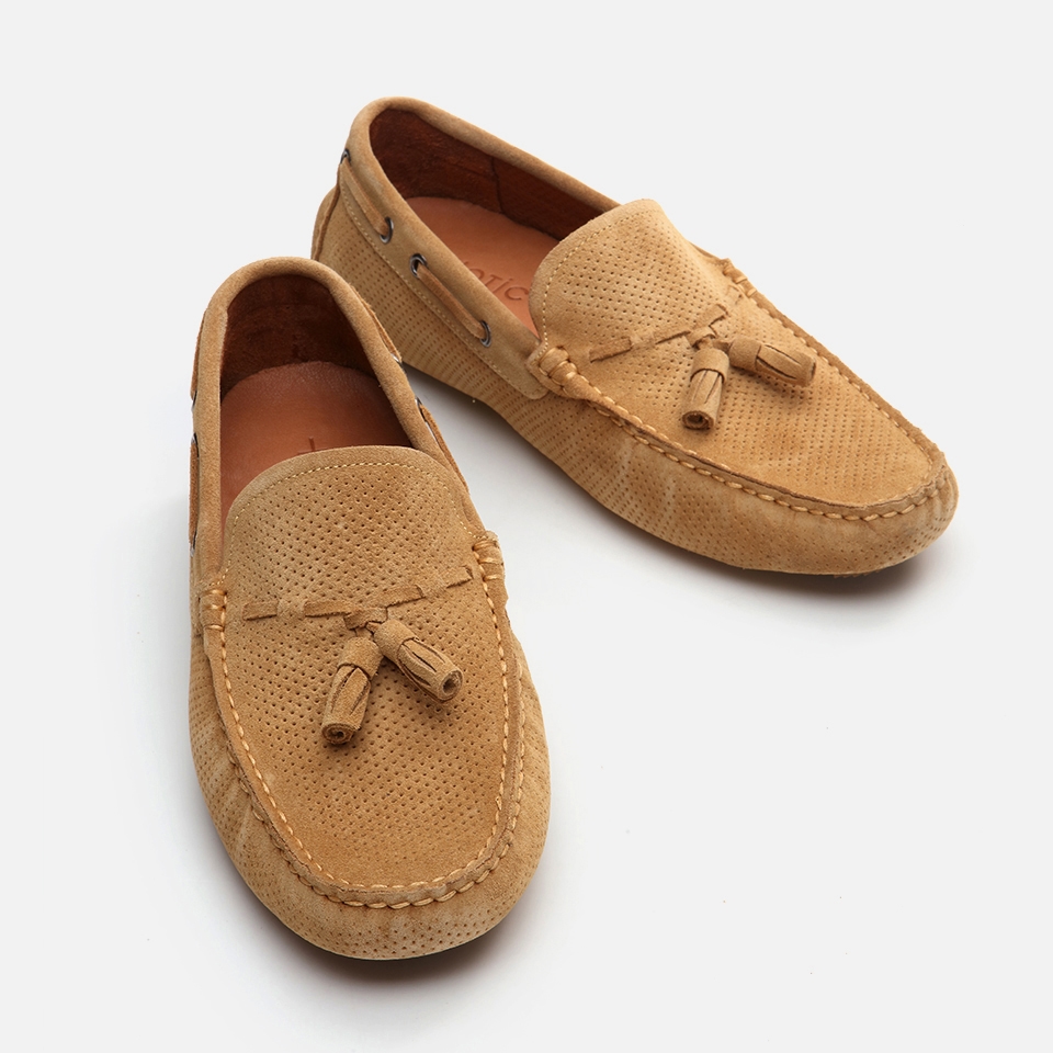 resm Hakiki Deri Camel Erkek Loafer