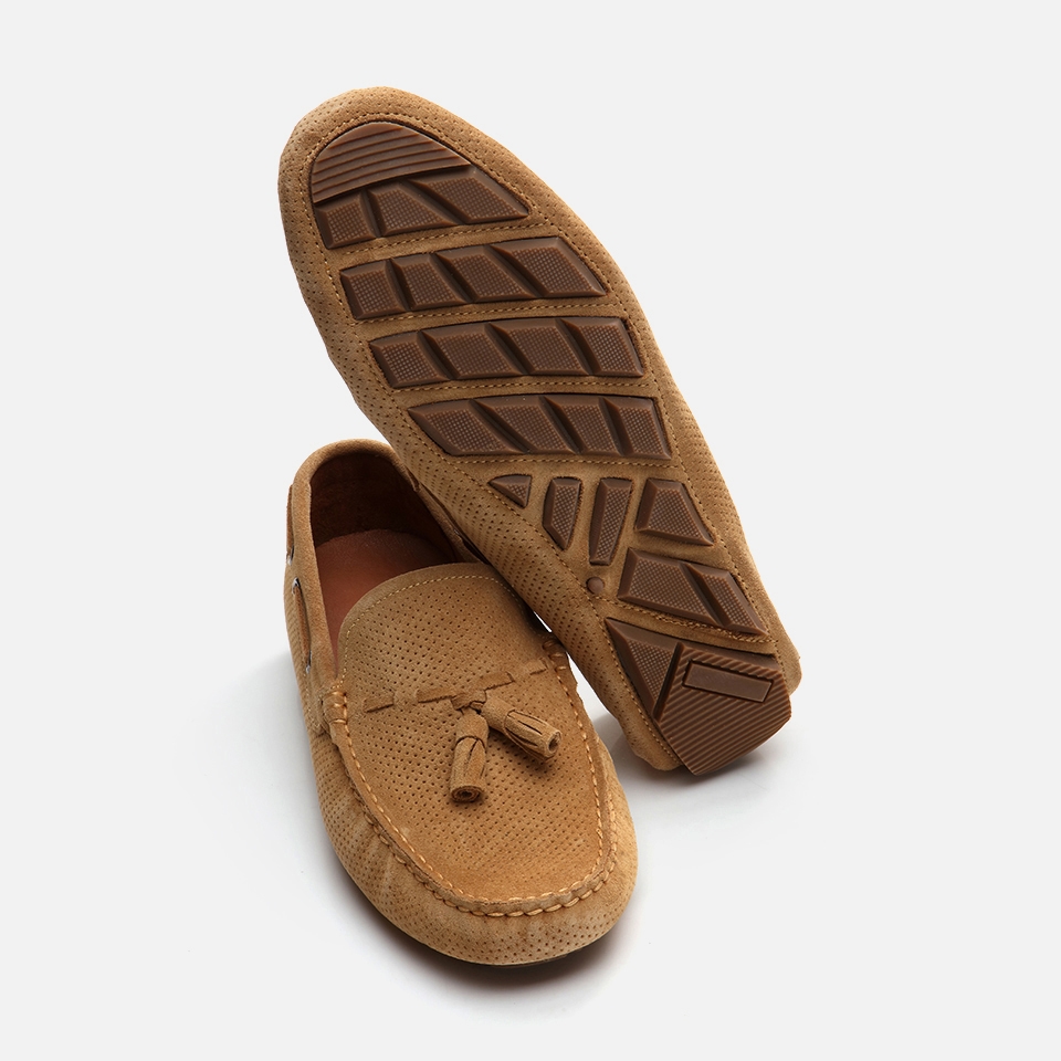 resm Hakiki Deri Camel Erkek Loafer