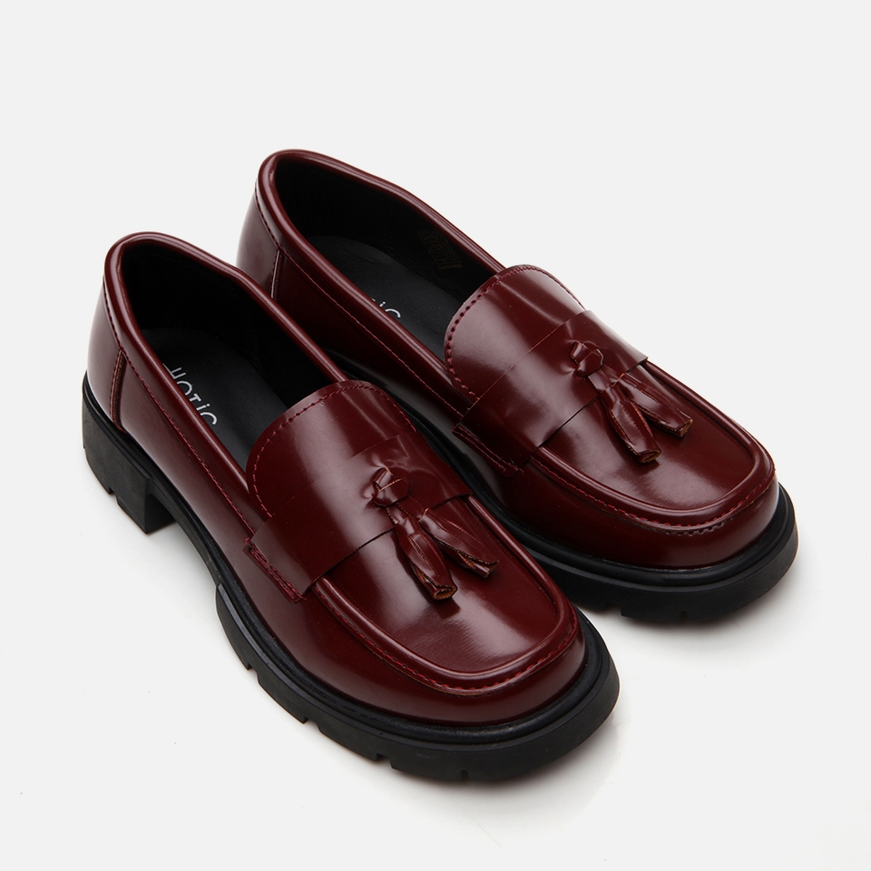 resm Bordo Kadın Loafer