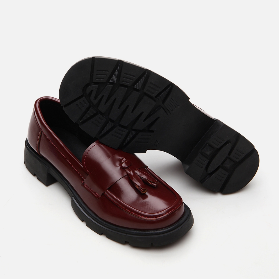 resm Bordo Kadın Loafer