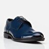 resm Hakiki Deri Mavi Erkek Klasik Ayakkabı