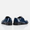resm Hakiki Deri Mavi Erkek Klasik Ayakkabı