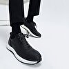 resm Hakiki Deri Siyah Erkek Spor Ayakkabı