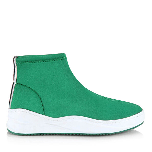 Resim Tekstil Yeşil Kadın Spor Ayakkabı