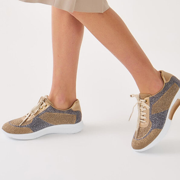 Resim Tekstil Gold Kadın Spor Ayakkabı