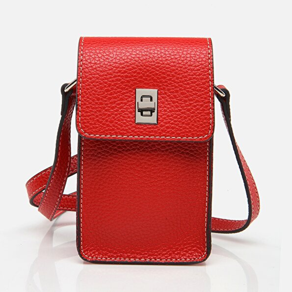 Resim Kırmızı Kadın Mini(Çapraz)Çanta