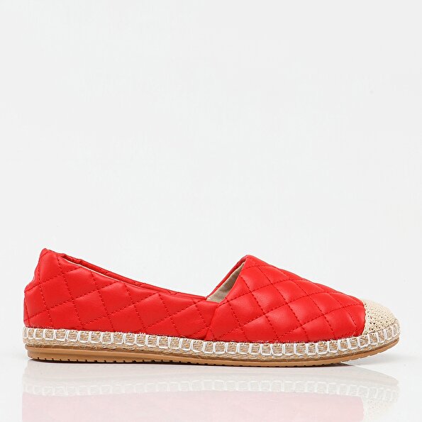 Resim Kırmızı Yaya Kadın Günlük Ayakkabı