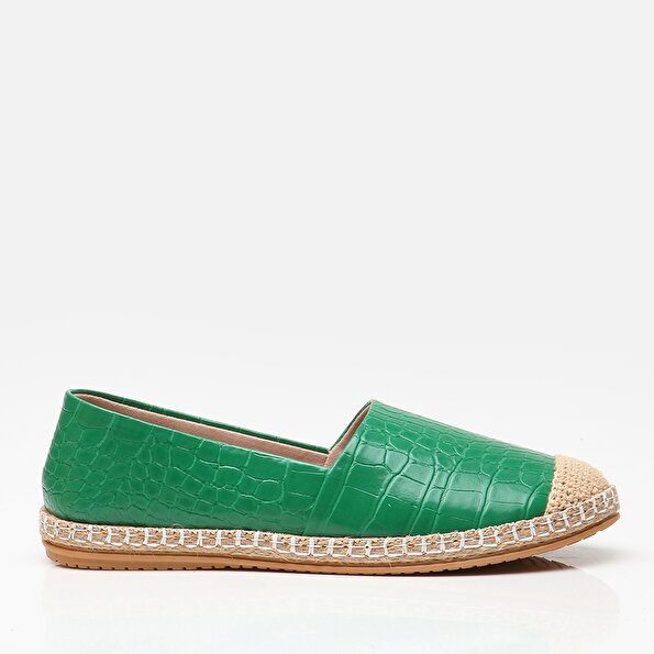 Resim Yeşil Yaya Kadın Günlük Ayakkabı