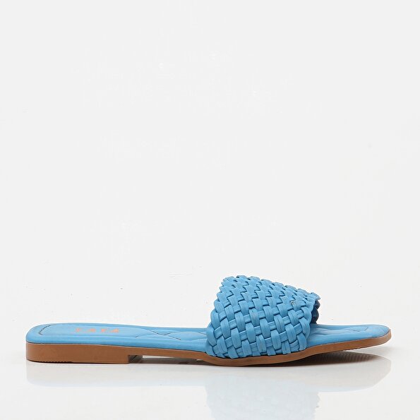 Resim Mavi Yaya Kadın Sandalet&Terlik
