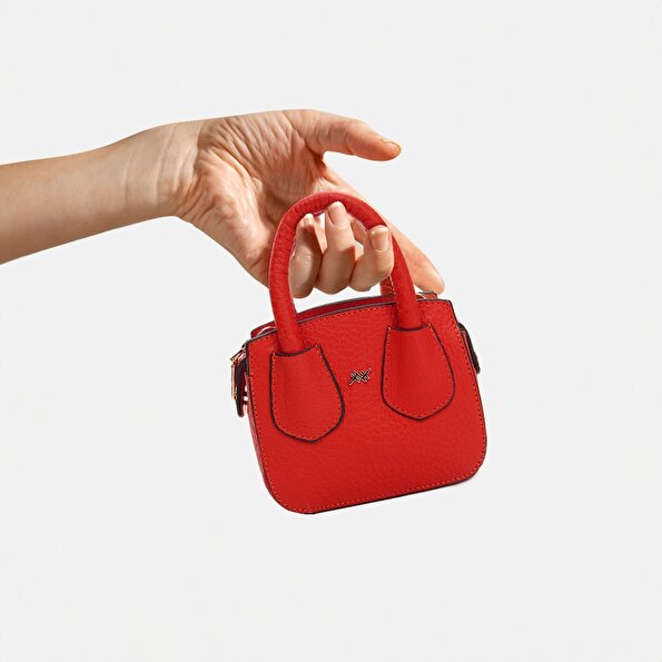 Resim Kırmızı Kadın Mini (Çapraz) Çanta